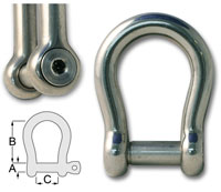Forged Hex Key Bow Shackles