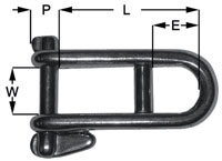 Cast Key Pin Shackles With Bar