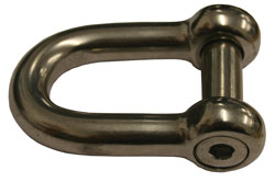 14mm Cast Stainless Steel Socket Pin D Shackle