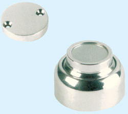 Round Magnetic Door Holder Chrome Plated
