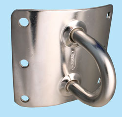 64 x 73mm Curved Vertical Mast Plate